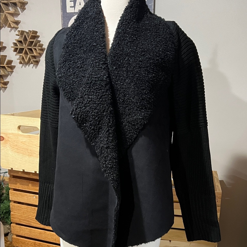 Chelsea & Theodore Black Cardigan Sweater